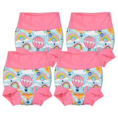 Splash About Happy Nappy Duo 銀離子3D雙層游泳尿布褲, XXL, 4個