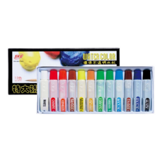 SKB 文明 環保不透明水彩 GC-90, 12色 - 色彩鮮明、環保無毒, 10cc, 1盒