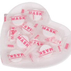 Tteluwa 棉質壓縮硬幣面膜紙, 50個, 單一顏色