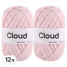 마마니트 클라우드 뜨개실, 16 베이비핑크, 12개