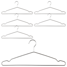 不鏽鋼白鐵衣架/曬衣架 3個, 2組, 銀色