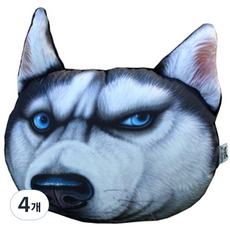 엑스돌 3D 차량용 목쿠션, XD102T (허스키), 4개