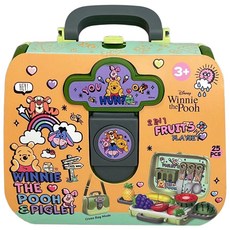 Winnie the Pooh 小熊維尼 三合一水果手提盒 角色扮演玩具 混和顏色, 維尼, 30 x 24 x 19cm, 1組