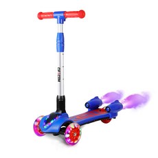 시프이컴 멜로디 워터 부스터 LED 접이식 어린이 킥보드 FL-818, 블루 + 레드, 1개