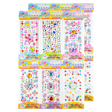 手帳裝飾水鑽貼紙 6款, 隨機出貨, 12個