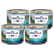 ZIWI Peak 滋益巔峰 經典系列 貓咪主食罐, 鯖魚羊肉, 185g, 4罐
