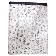 ahtty blanc 兒童棉質防滑睡墊, 白色, 1個