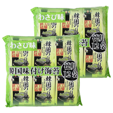 orionjako 芥末風味海苔 12包, 42g, 2袋