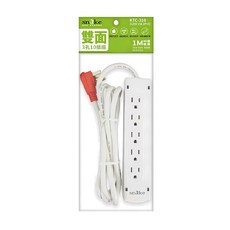 snake 蛇吞象 P100L 1開10插3孔1M90度15A延長用電源線組 4.5 x 2.5 x 21.5cm, 1m, 白色, 1組