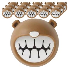 살림여왕 접착식 욕실 수건 핸드타올 걸이, 브라운, 16개