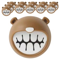 살림여왕 접착식 욕실 수건 핸드타올 걸이, 브라운, 12개