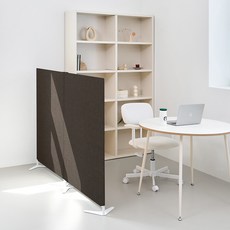 CASAMARU Eve 直立式隔間屏風 2層 800 x 1500 mm, 灰色