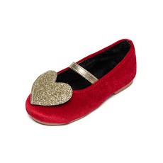 LA STELLA 女童愛心平底鞋
