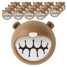 살림여왕 접착식 욕실 수건 핸드타올 걸이, 브라운, 20개