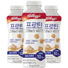 Kellogg's 家樂氏 隨身蛋白質纖穀脆奶昔 韓國麵茶味, 50g, 3瓶