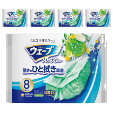 威拂 香氛魔撢補充包 8入, 高效抗菌纖維, 強力吸附灰塵, 提供更健康的居家環境, 單色, 5包