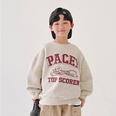 BerryCloset 兒童 Score 刷毛寬鬆大學T