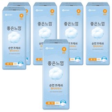 좋은느낌 순면 팬티라이너, 롱, 69개입, 6개