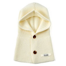 Robroco 女用日常連帽針織高爾夫巴拉克拉瓦頭套, 白色, 1個