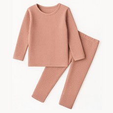 Ding Dong Dang Kids 羅紋棉質彈力9分居家服套裝