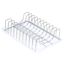 皇家 不鏽鋼插盤架, 銀色, 1個, 1