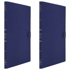 Indi Gatti 透明文件夾 20頁, 海軍藍, 2個