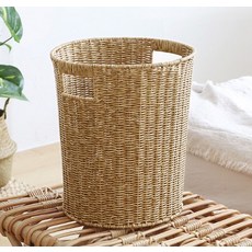 Nature Living 籐編圓形儲物籃, 單一顏色, 1個