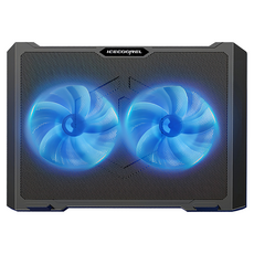 ICECOOREL OMG 強力雙風扇筆電散熱器 S511, 黑色, 1個