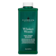 CLUBMAN 威士忌森林爽身粉 255g，散發威士忌和木質香氣，保持肌膚乾爽舒適, 1瓶