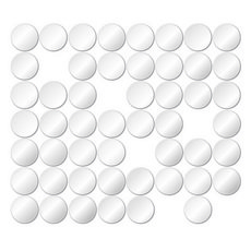 DIY 壓克力圓形鏡子 50入, 銀鏡
