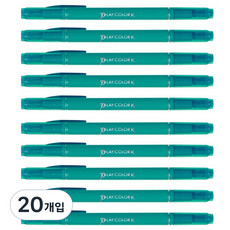 PLAYCOLOR 톰보 케이 수성사인펜, 에메랄드 그린, 20개