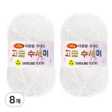 Yarna 大捲菜瓜布編織線 100g, 101(白色), 8個