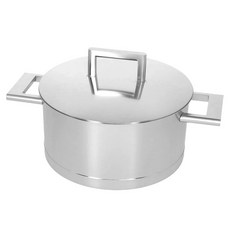 demeyere 不鏽鋼雙耳湯鍋+鍋蓋組, 20cm, 銀白色, 1個