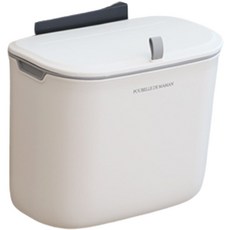 DALPAENGI LIVING 壁掛式掀蓋垃圾桶 7L, 白色