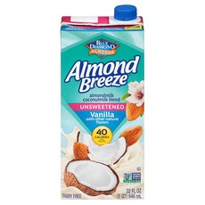 BLUE DIAMOND 藍鑽 Almond Breeze杏仁飲 無糖香草口味, 946ml, 1瓶