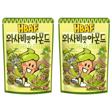 HBAF 山葵杏仁, 120g, 2包