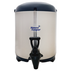 HouseKeeper 妙管家 不鏽鋼保溫茶桶, 深藍色 + 銀色, 7.7L, 1個