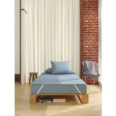 아임베딩 리얼코튼 침대패드, 블루