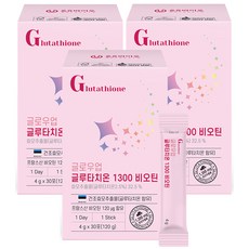 온유바이오 글로우업 글루타치온 1300 비오틴 30p, 30회분, 3개