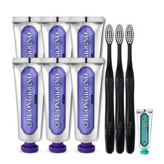 DENTI BUONGIORNO 牙齦護理牙膏 100g x 6p+微毛牙刷 3p+旅行迷你牙膏隨機出貨套組, 1套