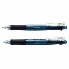 ZEBRA 斑馬牌 夾式原子筆 0.7mm + 自動鉛筆 0.5mm 多功能筆 B4SA1, 黑色, 2個