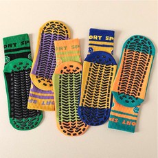 아이뿜 아동용 점핑 스포츠 미끄럼방지 양말 5켤레 세트 F194