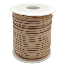 만들하비 스웨이드 리본끈 인조 가죽끈, 06 연한갈색, 1개, 45m