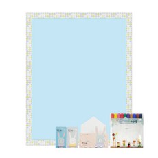 맘스보드 캔디 보드 베이직 3종 리틀 래빗 세트, 캔디그린 + 블루, 1개