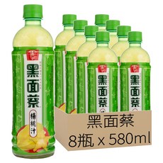 黑面蔡 楊桃汁, 580ml, 8瓶
