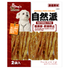 自然派 香烤雞胸肉條 嚴選安心素材 低脂減少負擔 適用所有犬種, 雞肉, 140g, 1袋
