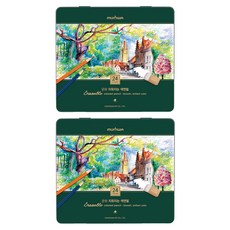 munhwA 可擦式彩色鉛筆組, 2套, 24色