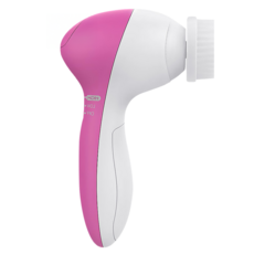 AHOYE 5合1深層潔面儀 桃紅色 多功能臉部清潔按摩 溫和去角質 無線便攜, 單一商品