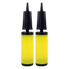 珠友文化 雙向打氣筒 BI-03082-02 中(245 x 50 x 50mm), 黃色, 2個