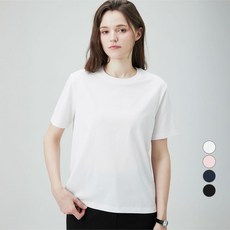 ELLEPARIS 여성용 쿨터치 프리미엄 반팔 티셔츠